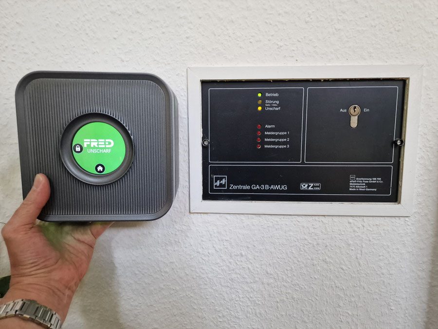 Verkabelte Melder einer Altanlage